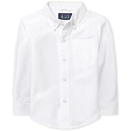 The Children's Place Baby Boys Long Sleeve Oxford Button Down Shirt