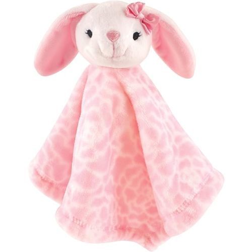 Hudson Baby Unisex Baby Animal Face Security Blanket, Bunny, One Size