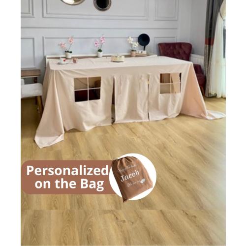 Tablecloth playhouse, Indoor playhouse, playhouse, table tent, play tent, playhouse for kids, Table Playground, Birthday Party Accessory,