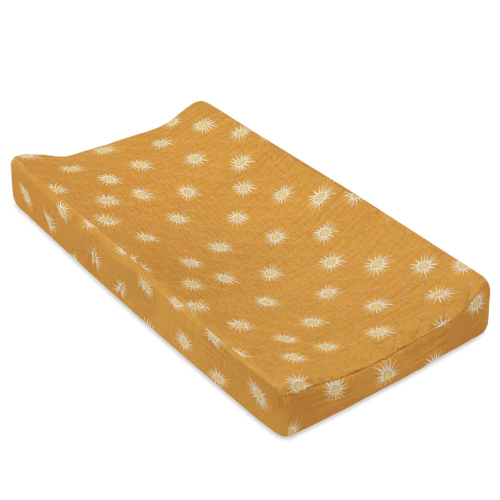 Babyletto Quilted Changing Pad Cover in GOTS Certified Organic Muslin Cotton