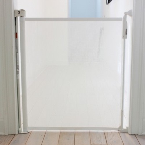 Cardinal Gates Child & Pet Retractable Safety Gate - White