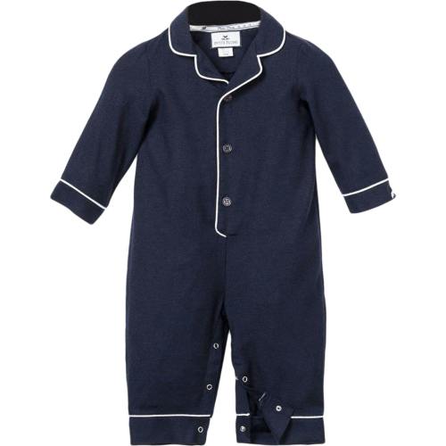 Baby's Flannel Classic Romper in Navy