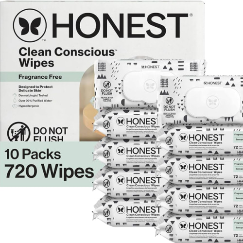 The Honest Company Baby Wipes - Pattern Play, 720 Count