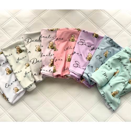 Winnie Pooh Baby Swaddle Soft Baby Blanket Classic Pooh Newborn Gift Pooh Bear Swaddle Delivery Blanket Custom Baby Name Swaddle Pooh Bear