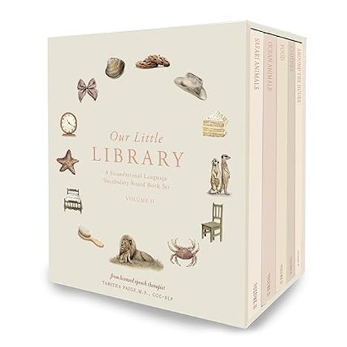 Our Little Library Vol. 2: A Foundational Language Vocabulary Board Book Set for Babies (Our Little Adventures Series)
