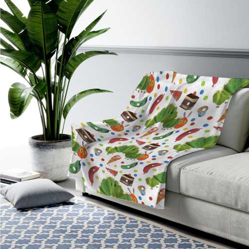 Personalized The Very Hungry Caterpillar Blanket,The Very Hungry Caterpillar Fleece Blanket,Hungry Caterpillar Sofa Blanket Xmas C-08032324