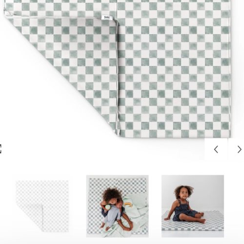 Checker Matcha Vegan Leather Mat – The Clean Bean Market