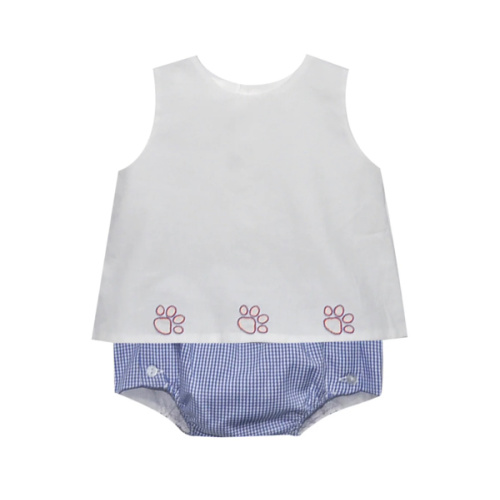 Navy/Orange Diaper Set