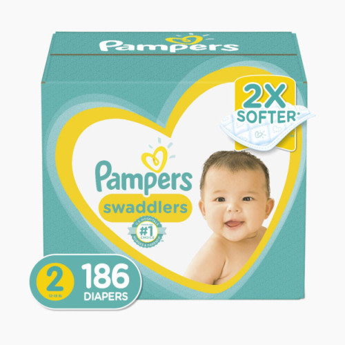 Pampers Swaddlers Disposable Diapers, Super Pack - Size 2, 84 Count