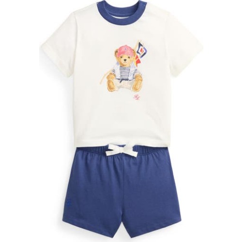 Cotton Jersey T-Shirt & Shorts Set, 3M