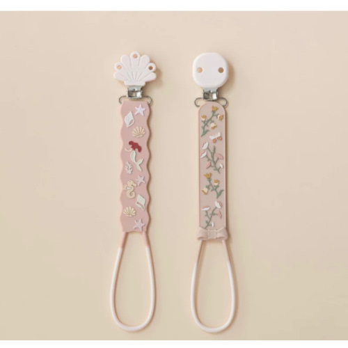 Beadless Silicone Pacifier Clip Set (2-Pack)