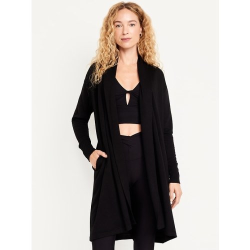 Live-In Open-Front Longline Wrap | Old Navy