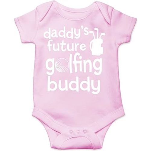 CBTwear Daddy’s Future Golfing Buddy Baby Bodysuit Adorable Boy Romper Clothing Cute Newborn Clothes