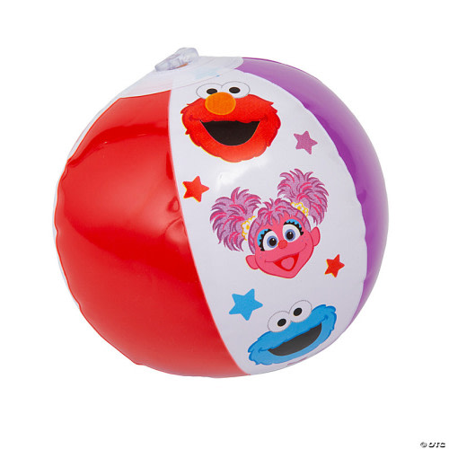 Mini Inflatable 5 Sesame Street® Vinyl Beach Balls - 6 Pc.