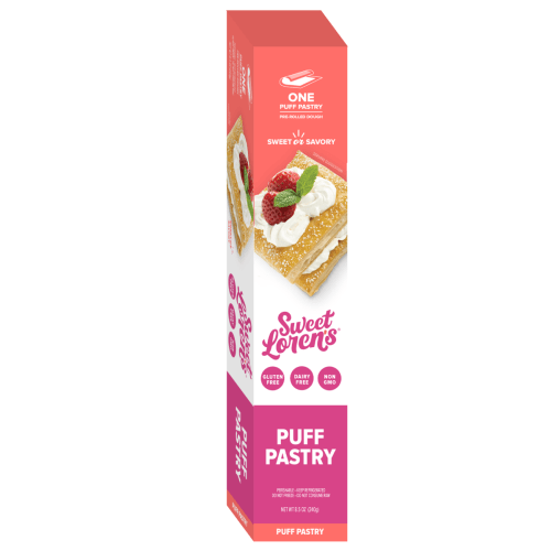 Sweet Loren's Refrigerated Puff Pastry Dough, Gluten Free & Vegan, 8.5oz