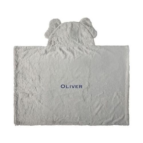 Elephant Baby Faux-Fur Critter Hooded Towel