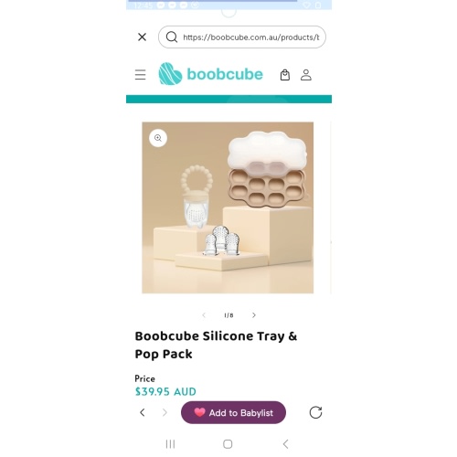 Boobcube Silicone Tray & Pop Pack