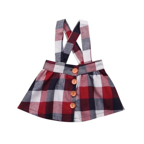 Buy Checkers Overall Skirt - Baby Front Button Skirt Online – Bodoke Kids Boutique