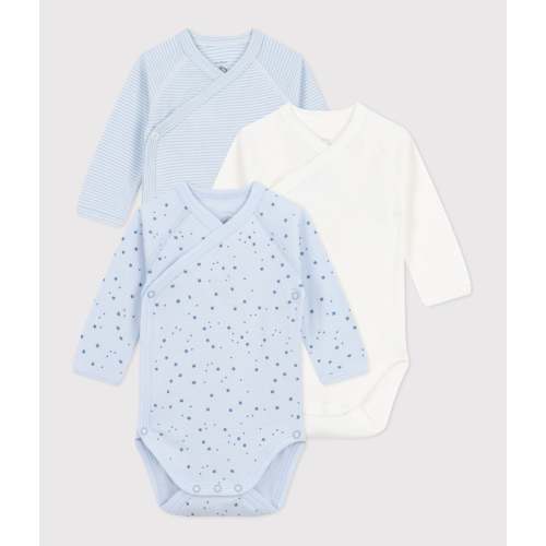 Baby 3 pack ls crossover bodysuit