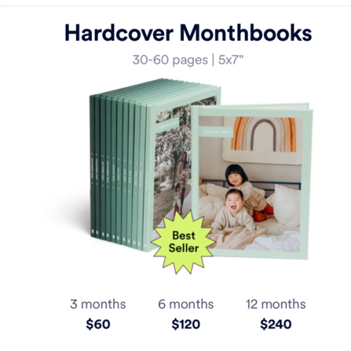 Chatbooks | Gift Monthly Photo Books- hardcover photo books 12 months.
