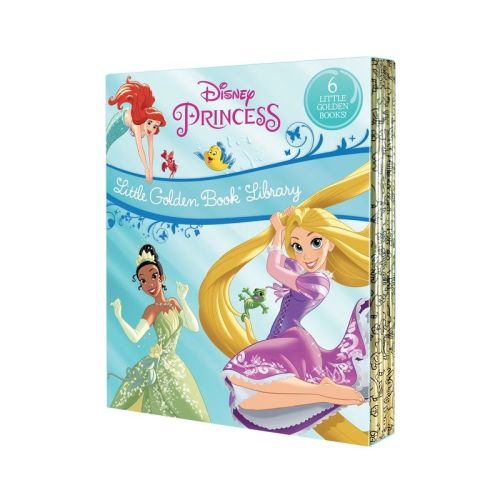 Disney Princess Little Golden Book Library -- 6 Little Golden Books - by Various (Mixed Media Product)