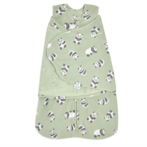 Micro-Fleece Baby Swaddle Cozy Panda | Newborn | HALO US
