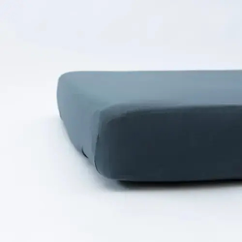 Dark Steel Blue Crib Sheet – Brave Little Ones