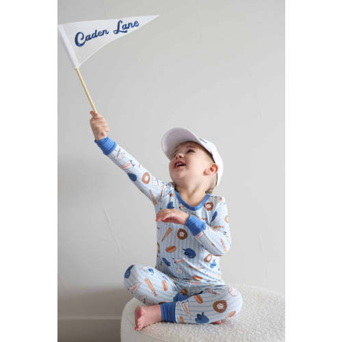 Ballpark Bros Two Piece Bamboo Pajamas | Caden Lane