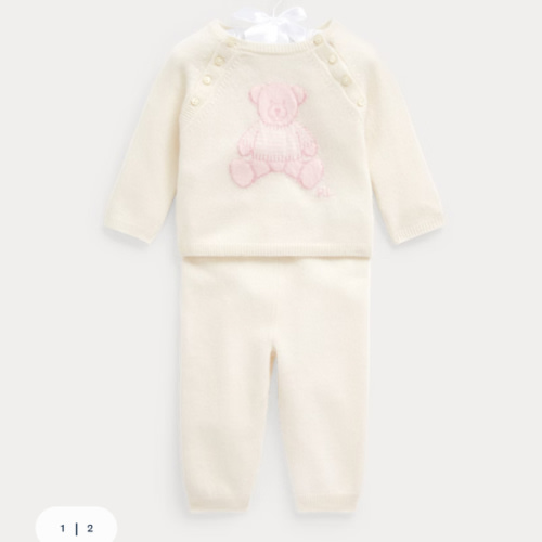 Bear Cashmere Top & Pant Set | Ralph Lauren