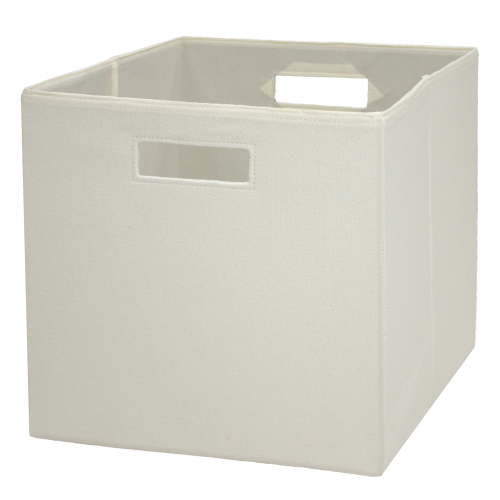 Better Homes & Gardens Collapsible Fabric Cube Storage Bin, Ivory