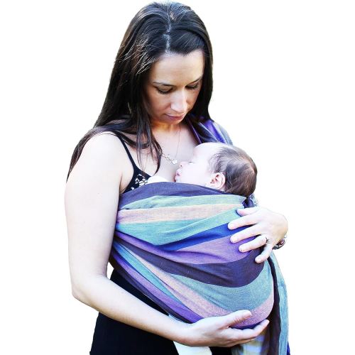Hip Baby Wrap Ring Sling Baby Carrier for Infants and Toddlers - Beautiful, 100% Soft Cotton Baby Wraps Carrier for Babies 8-35 lbs - Perfect Baby Shower Gifts Moms and Dads - Nursing Cover (Winter)