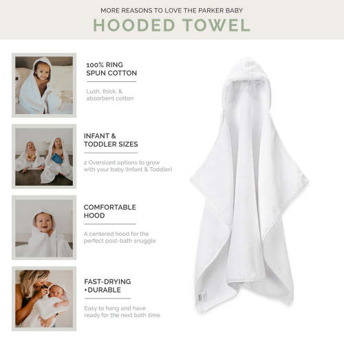 Hooded Bath Towel – Parker Baby Co.