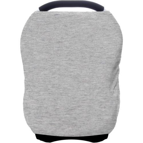 Car Seat Covers Baby - Multi-use Cover Carseat Canopy, Breathable Breastfeeding Cover, Car Seat Covers for Bbies, Boys & Girls Shower Gifts (Knit Grey)