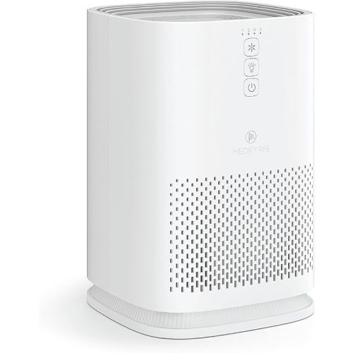 Medify MA-14 Air Purifier with HEPA Filter | 470 ft² per Hour for Smoke, Odors, Pollen, Pets | Removal to 0.3 Microns | White, 1-Pack
