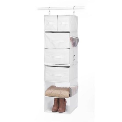 Whitmor Multifunctional Hanging Organizer with Drawer Inserts 1ct White