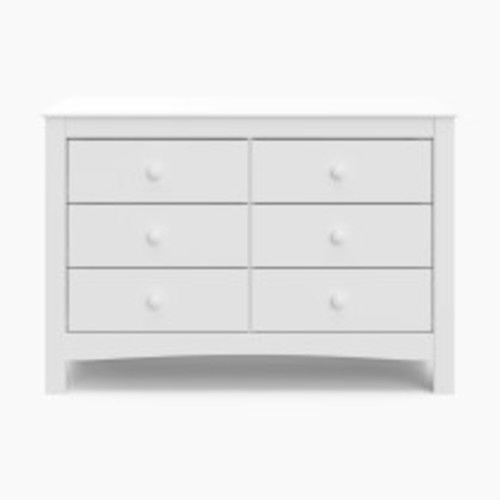 Graco Noah 6 Drawer Double Dresser - White