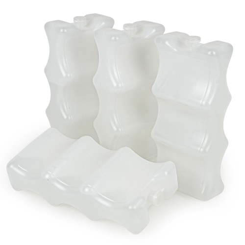 LotFancy 4Pcs Ice Packs for Coolers, Contoured Freezer Packs for lunch boxes,Reusable, White