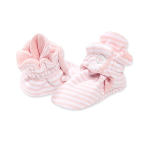 Classic Stripe Adjustable Organic Baby Booties | Burt's Bees Baby™