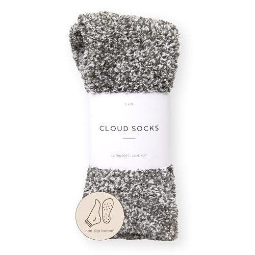 Unboxme Nonslip Warm & Cozy Ultra-Luxe Cloud Sock for Women & Men - Super Soft Luxurious Fabric Sleep Socks