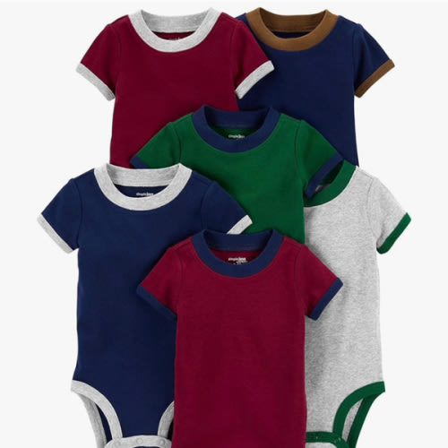 Simple Joys by Carter's Baby-Boys 6-Pack Short-Sleeve Bodysuit