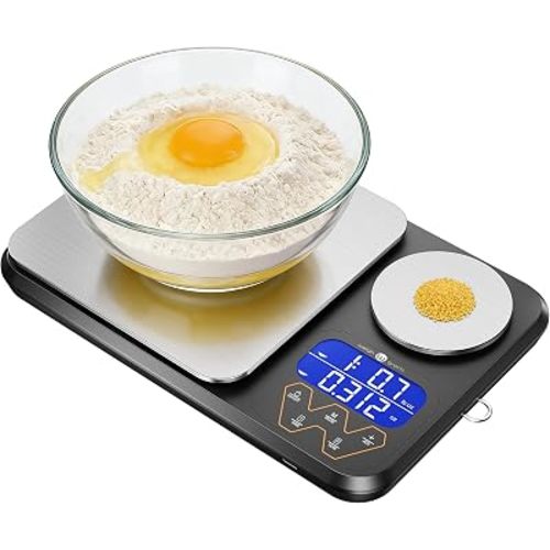 Rechargeable Digital Dual Platform Food Kitchen Scales Weight