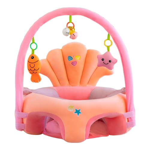 LAMIRO Baby Support Sofa Chair,Baby Chairs For Sitting Up,Sitting Chair Sofa Plush Baby Learning To Sit Chair Seats For Sitting Up For 6-16 Months Baby Blue Without Filled Cottons