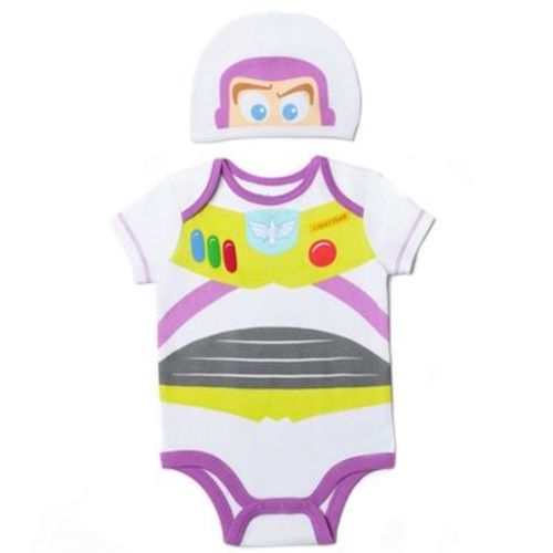 Disney Pixar Toy Story Woody Newborn Baby Boys Cosplay Bodysuit Hat and Bib 3 Piece 6-9 Months
