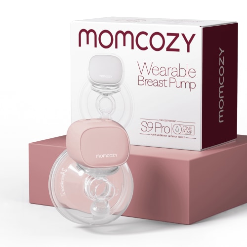 Momcozy Hands Free Wearable Breast Pump S9 Pro, Electric Breast Pump, Longest Battery Life, 24mm Pink HSA/FSA Eligible