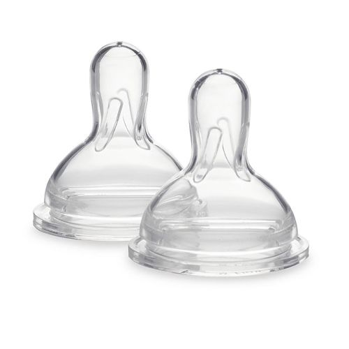 Medela® Wide Base Slow Flow Silicone Nipples (Set of 3)