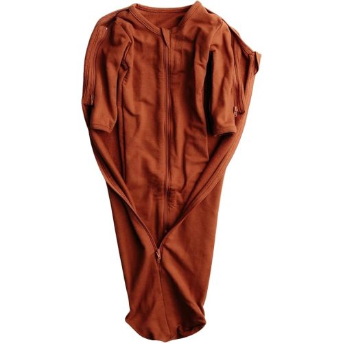 Elovee & Co. Small Swaddle for Premature Babies and Tiny Newborns 6–9 lbs | Soft Stretchy Infant Wrap | Secure Comfortable Sleep Swaddle Designed for Very Small Infants - Rust