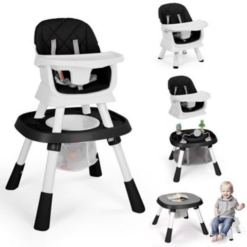 TODECARE 15-in-1 Convertiable High Chair for Babies and Toddlers, Highchair & Activity Center, Booster Seat w/5-Point Harness & Removable Tray