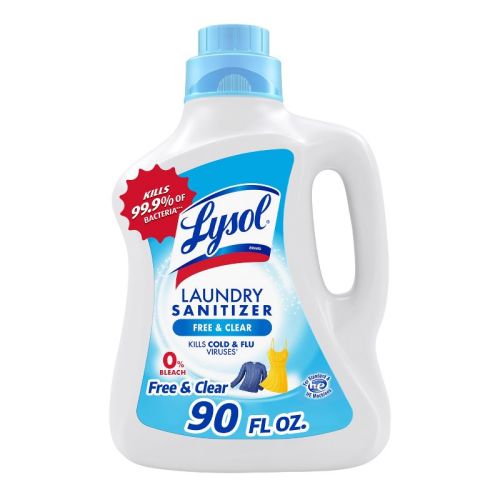 Lysol Laundry Sanitizer Free & Clear - 90 fl oz: Bleach-Free, Liquid, Plastic Jug