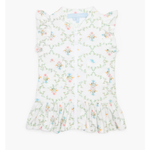 The Baby Frankie Beach Dress - Pastel Trellis