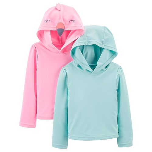Simple Joys by Carter's Girls' Baby and Toddler 2-Pack Rashguards